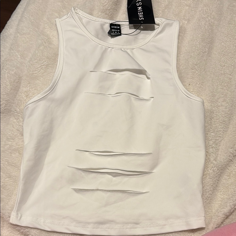 SHEIN White Sleeveless Top